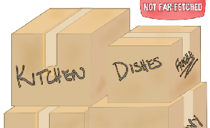 This featured image presents a picture of a stack of moving boxes marked, "Kitchen", "Dishes", "Bedroom", "Books", "Heavy", and "Fragile", with the question, "What is it with boxes?" Got any lying around? If so, lock them up, because the federal government is coming to get them.